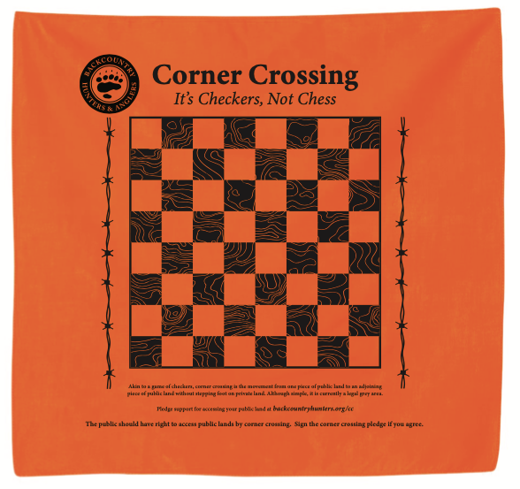 Corner Crossing Backcountry Chess/Checker-Board Bandana