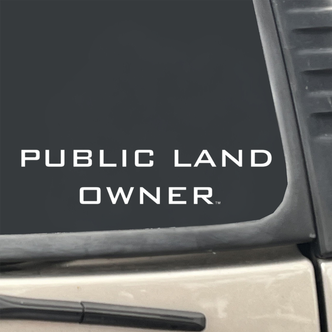 White Vinyl Public Land Owner Transfer Decal