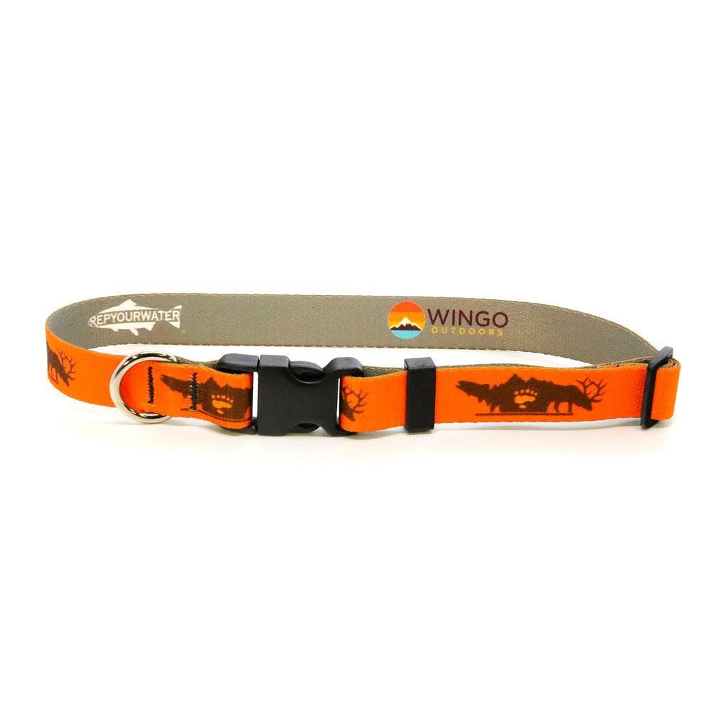 RepYourWater Dog Collar Orange Backcountry Hunters