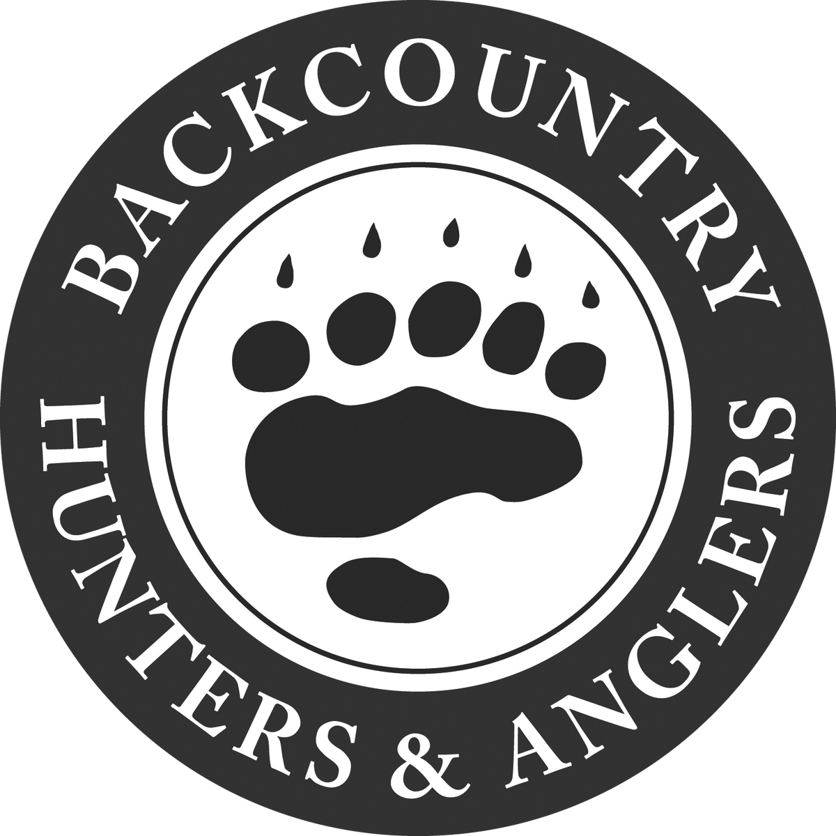 BHA Black and White Logo Sticker