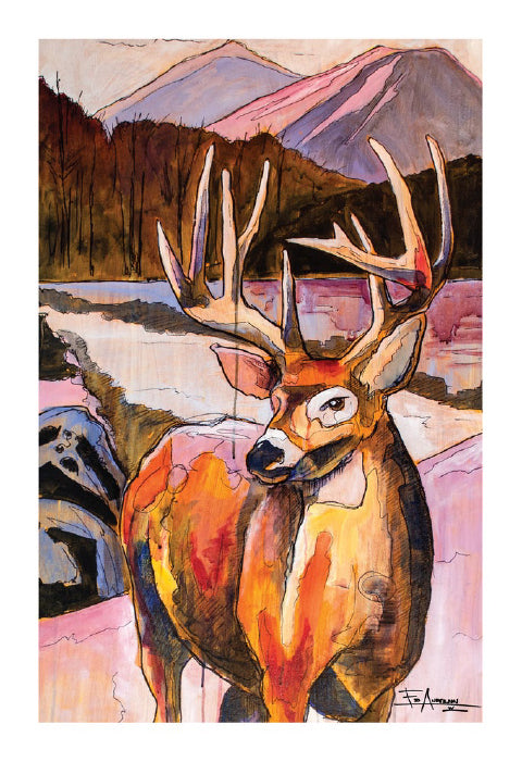 Ed Anderson Whitetail Deer Print - BHA LIMITED EDITION SERIES
