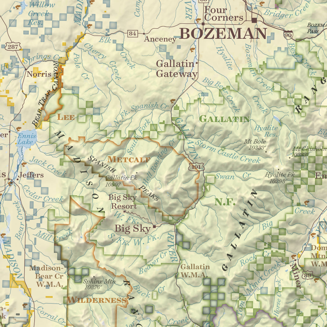 Montana Public Land Map