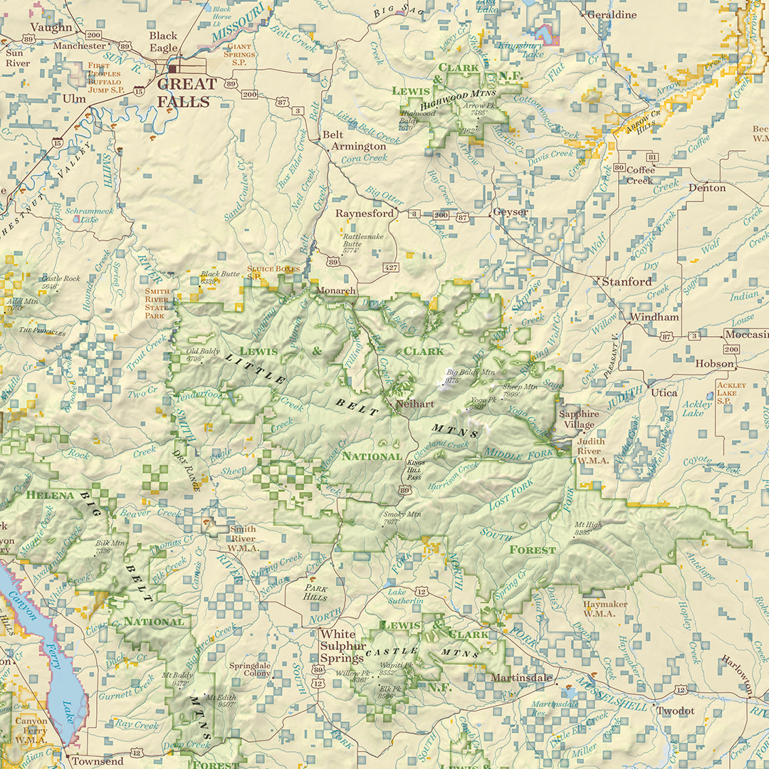 Montana Public Land Map