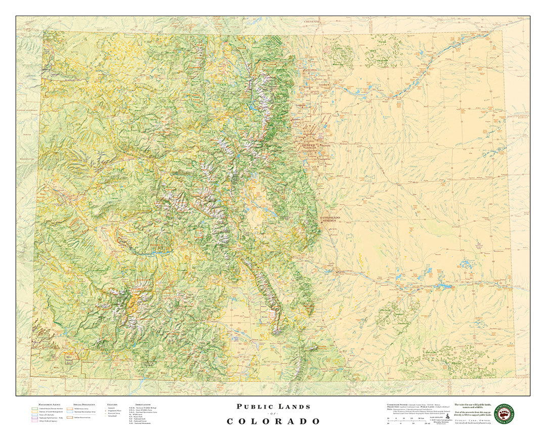 Public Land Maps Backcountry - PL CO 870 Full 3000x 