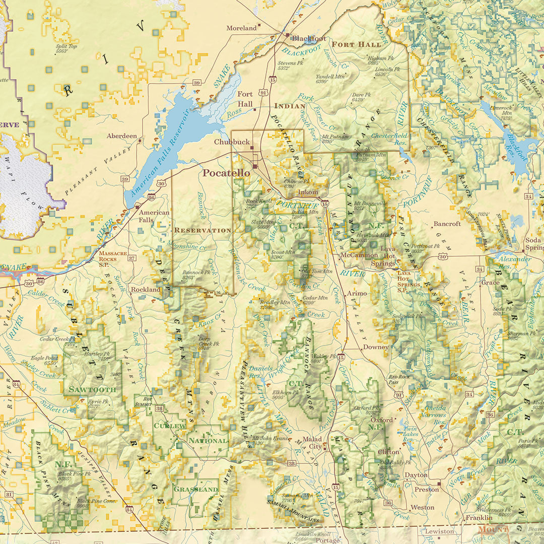 Idaho Public Land Map
