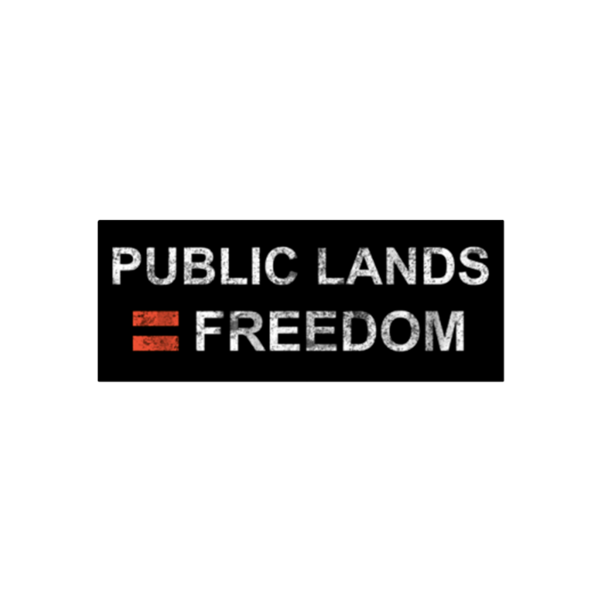 Public Lands Equals Freedom Sticker